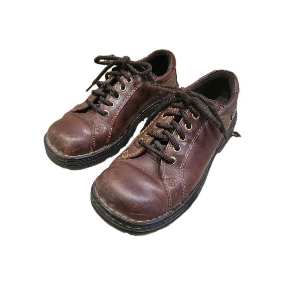 Eastland Vintage 90s Y2K Windsor Brown Leather Chunky Oxfords Woman's Shoes 8M